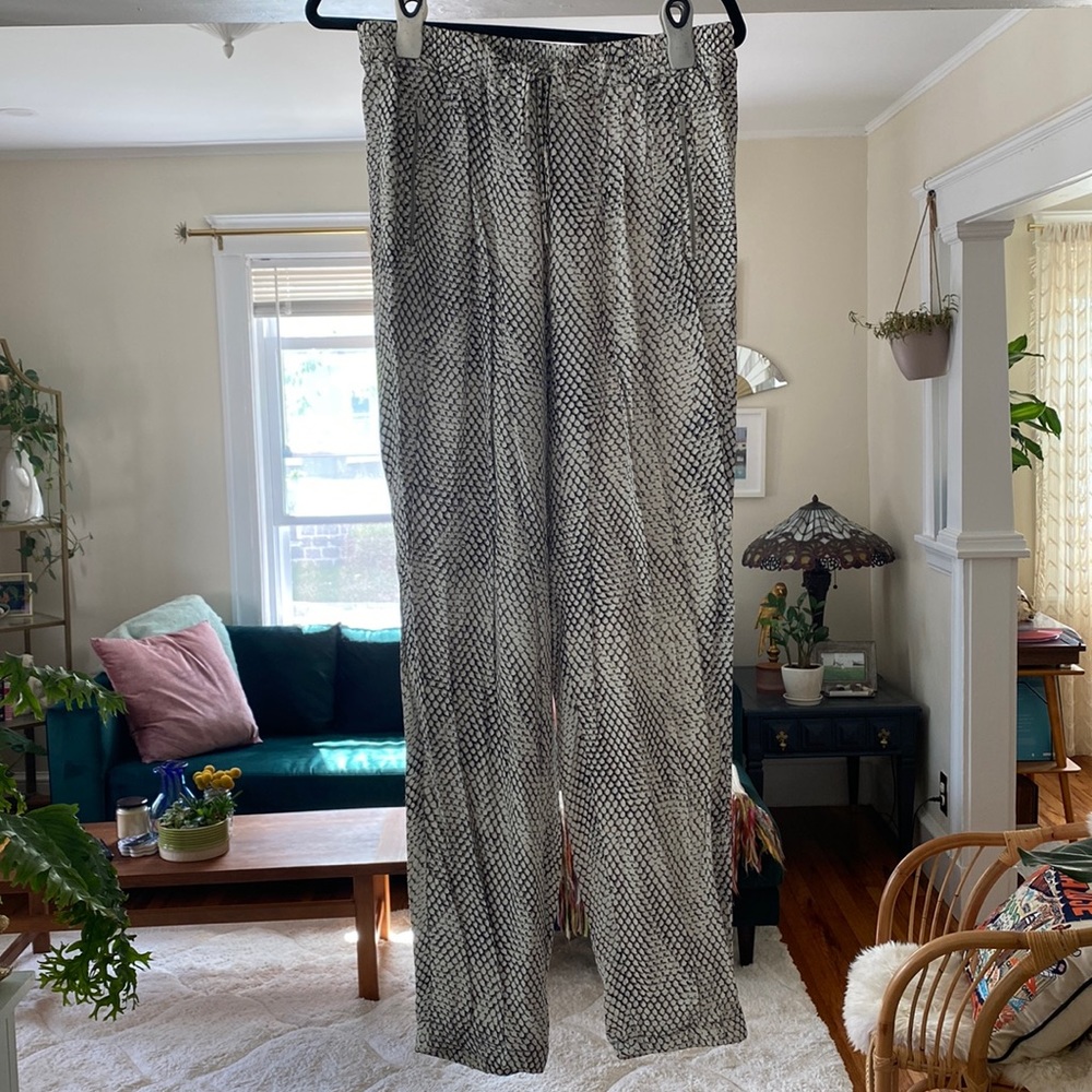 Michael Kors Drawstring Snakeprint Pants